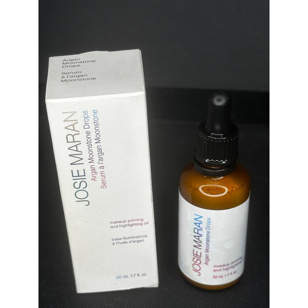 UnSealed Josie Maran Argan Moonstone Drops Priming and Highlighting Oil 1.7 oz